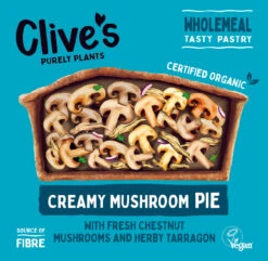 Clive's Organic Creamy Mushroom Puff Pie 235g