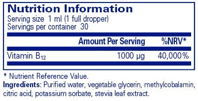 Pure Encapsulations B12 Liquid 30ml 4 Pure Encapsulations B12 Liquid 30ml - Image 2