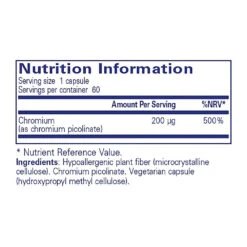 Pure Encapsulations Chromium (pic) 200 Mcg 60 Caps -Optimal Home Furnishings Pure Encapsulations Chromium pic 200 mcg 60 caps 29169 2 c5c879da 66f6 40bf 9801 ffd261307cc2