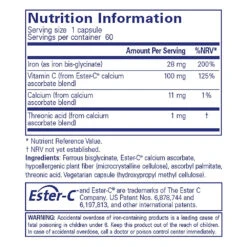 Pure Encapsulations Iron-C 60 -Optimal Home Furnishings Pure Encapsulations Iron C 60 29549 2 c42e5b80 1a99 462f bfb3 ff3cfebdaab8