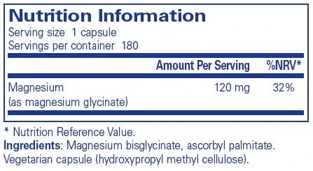 Pure Encapsulations Magnesium (glycinate) 180 Caps 4 Pure Encapsulations Magnesium (glycinate) 180 Caps - Image 2