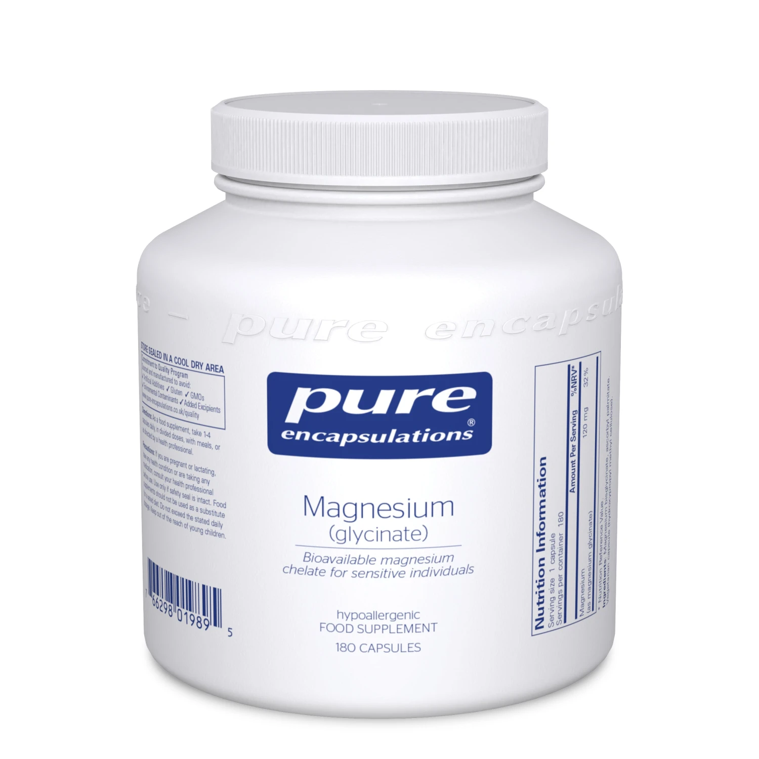 Pure Encapsulations Magnesium (glycinate) 180 Caps 3 Pure Encapsulations Magnesium (glycinate) 180 Caps