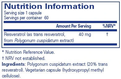 Pure Encapsulations Resveratrol 60 Caps 4 Pure Encapsulations Resveratrol 60 Caps - Image 2