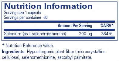 Pure Encapsulations Selenium 60 Caps 4 Pure Encapsulations Selenium 60 Caps - Image 2