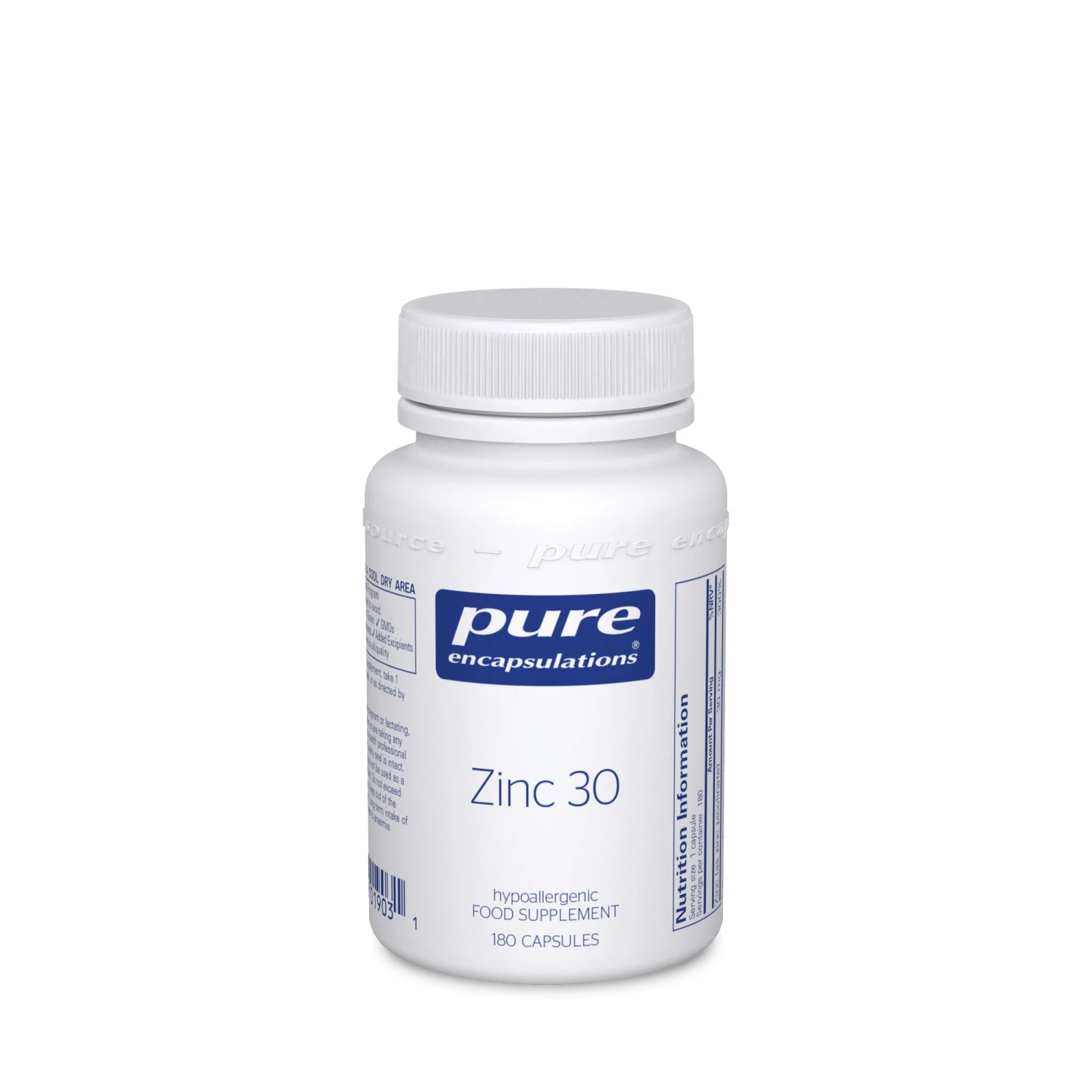 Pure Encapsulations Zinc 30 180 Caps 3 Pure Encapsulations Zinc 30 180 Caps