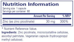 Pure Encapsulations Zinc 30 60 -Optimal Home Furnishings Pure Encapsulations Zinc 30 60 29541 1 efaf195e 619c 4966 a874 73cdfa9c30b7