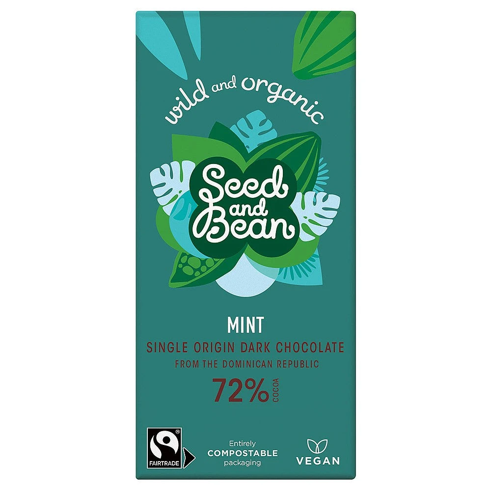 Seed & Bean 72% Mint Bar 75g 3 Seed & Bean 72% Mint Bar 75g