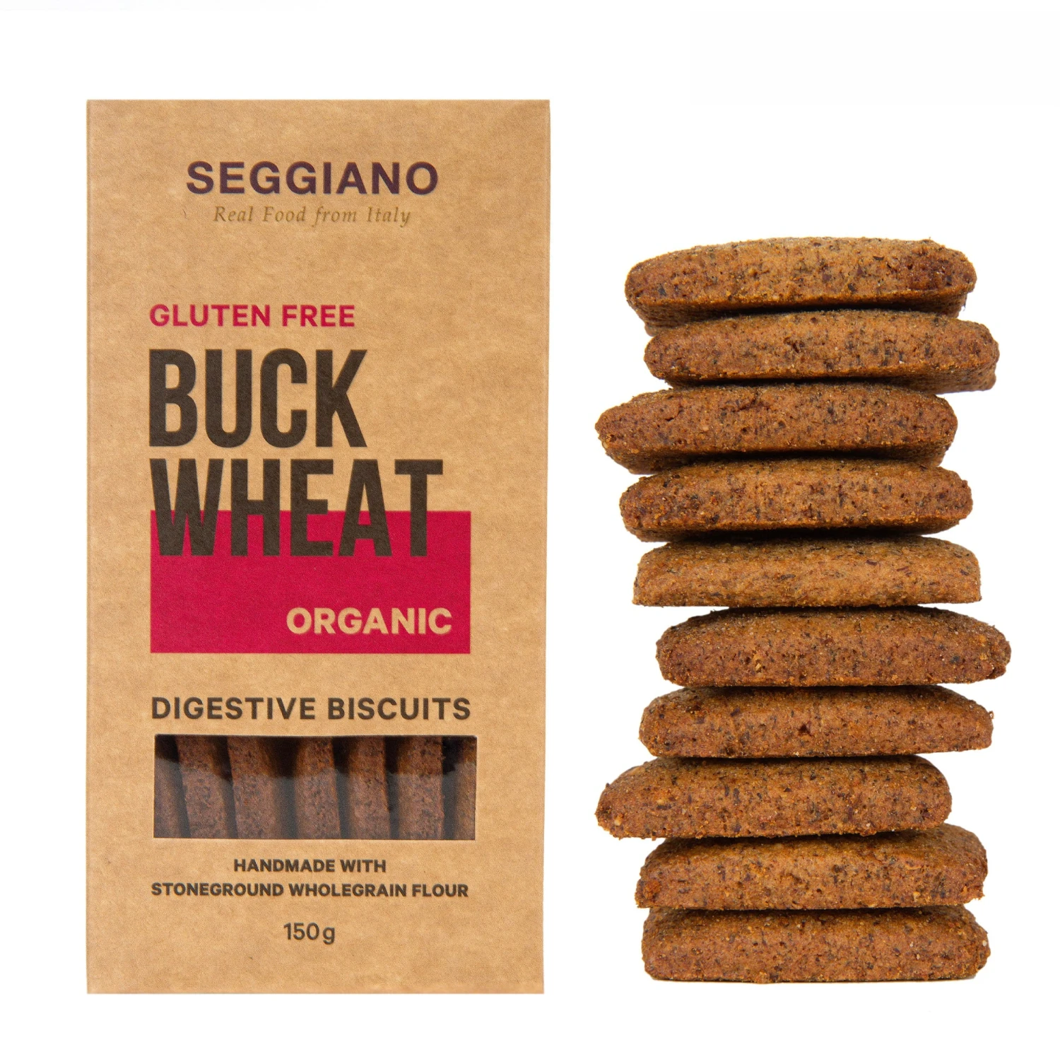 Seggiano Buckwheat Digestive Biscuits 150g 5 Seggiano Buckwheat Digestive Biscuits 150g - Image 3