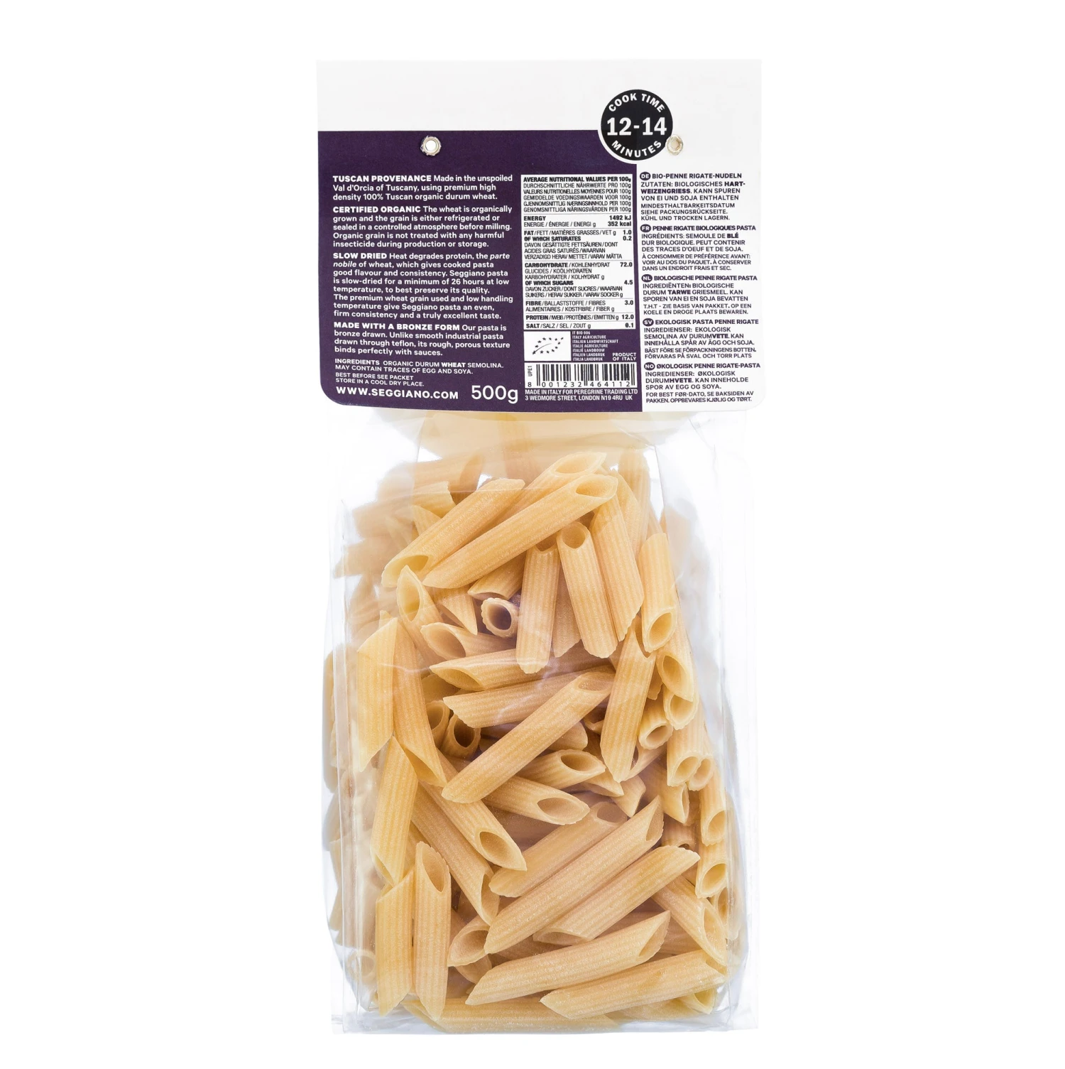 Seggiano Penne Rigate Pasta 500g 4 Seggiano Penne Rigate Pasta 500g - Image 2
