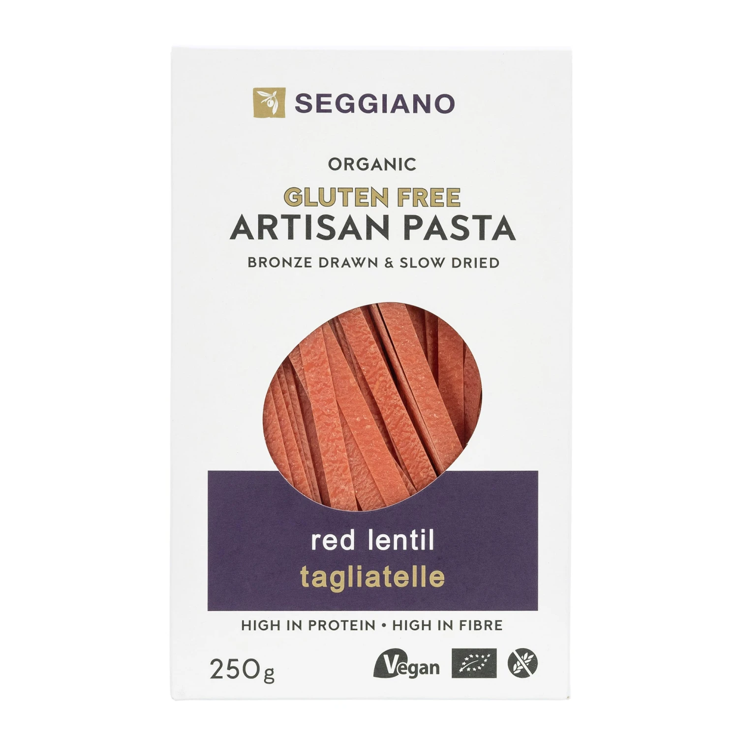 Seggiano Red Lentil Tagliatelle 250g 3 Seggiano Red Lentil Tagliatelle 250g