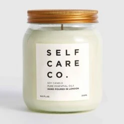 Self Care Co. Glass Jar Rose + Bergamot Soy Aromatherapy Candle 300g -Optimal Home Furnishings Self Care Co Glass Jar Rose Bergamot Soy Aromatherapy Candle 300g 37463 2 3ed7c803 2a6d 42ee 91c8 bd8a6c37988f