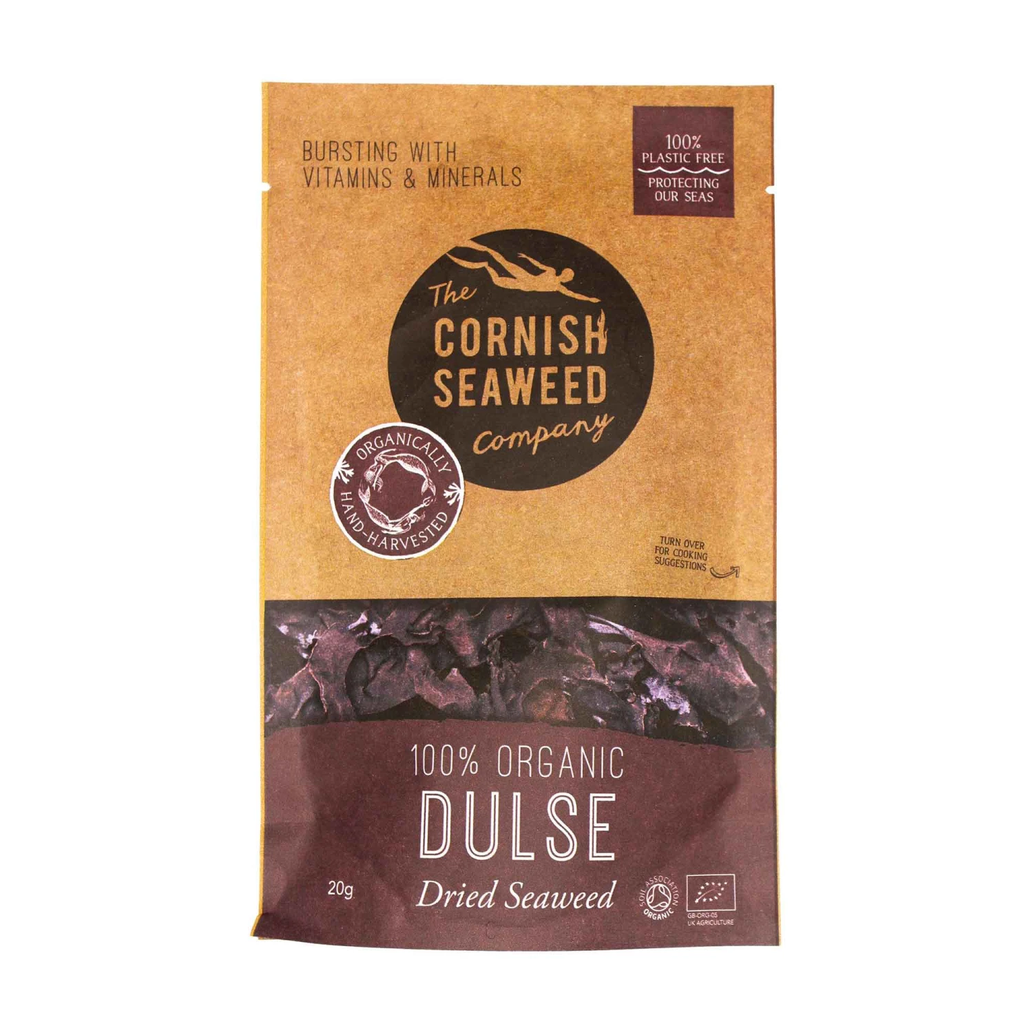 The Cornish Seaweed Company Dulse 20g 3 The Cornish Seaweed Company Dulse 20g