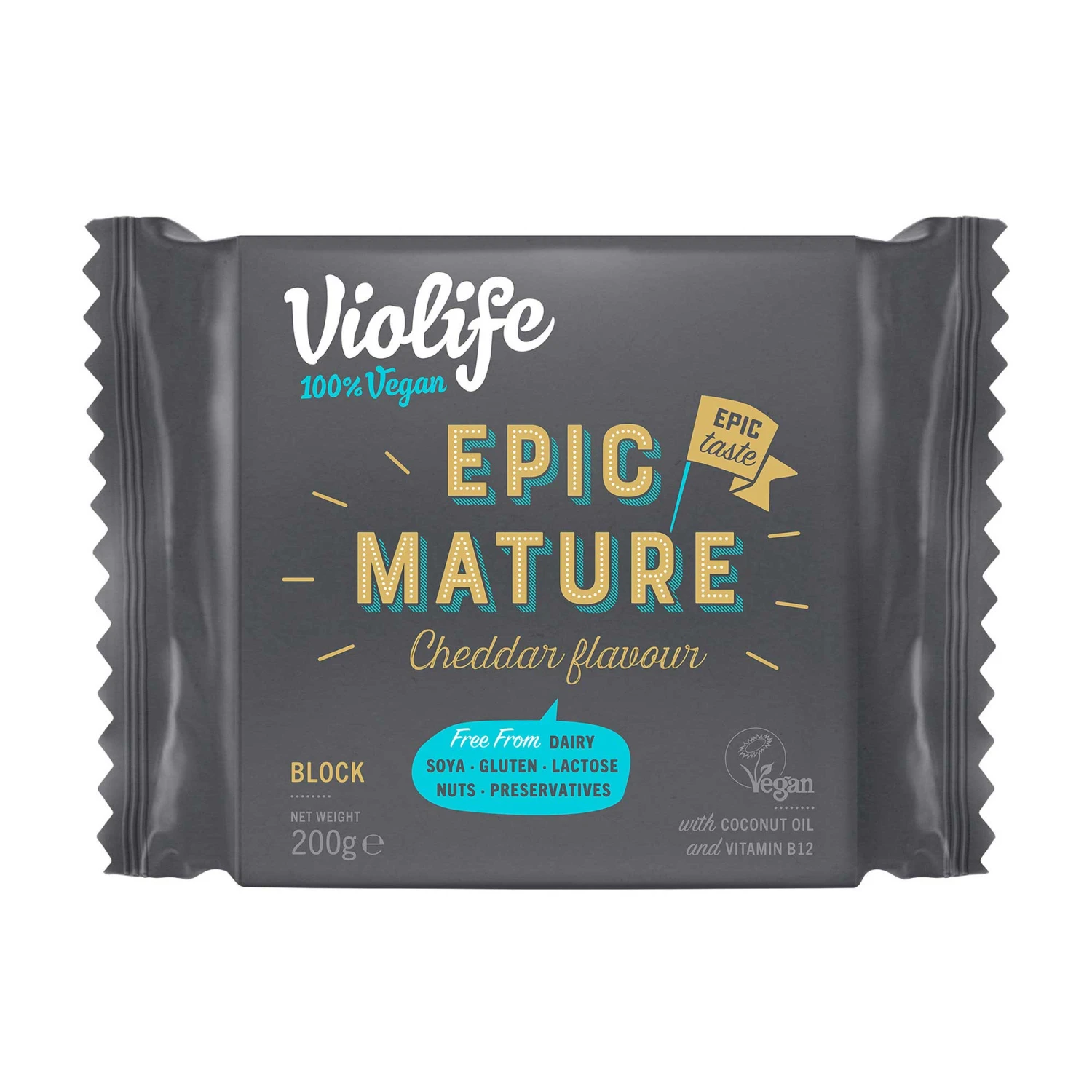 Violife Epic Mature Cheddar Block 3 Violife Epic Mature Cheddar Block
