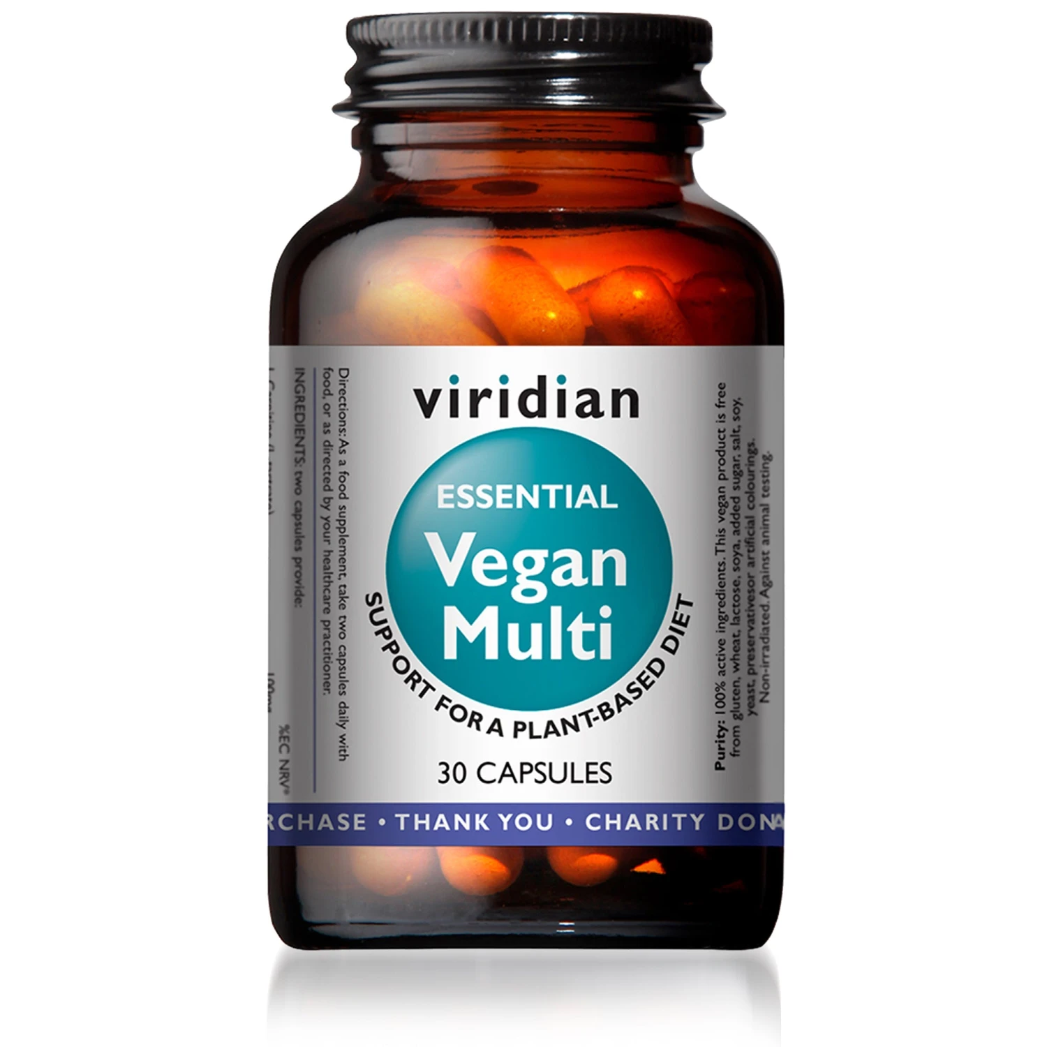 Viridian Essential Vegan Multivitamin 30 Caps 3 Viridian Essential Vegan Multivitamin 30 Caps