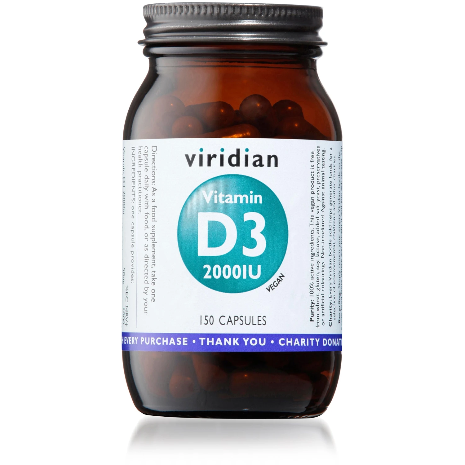 Viridian Vitamin D3 2000Iu Veg Caps 150 Caps 3 Viridian Vitamin D3 2000Iu Veg Caps 150 Caps
