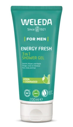 Weleda Men's Energy Fresh 3in1 Shower Gel 200ml 9 Weleda Men's Energy Fresh 3in1 Shower Gel 200ml -Optimal Home Furnishings X9 RGB Men EnergyShowerGel 200ml 24106200 PAC CTU scr